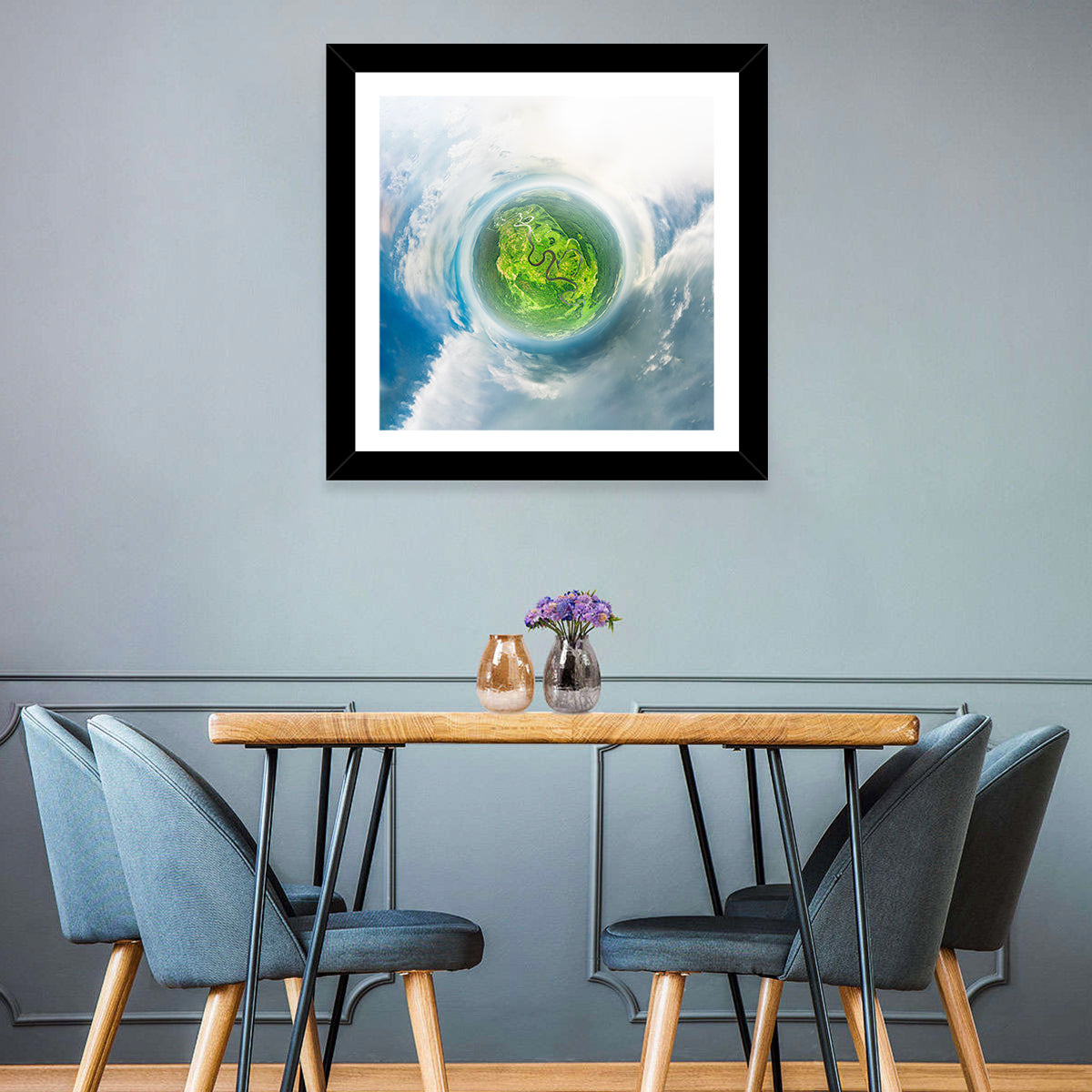 Spherical Forest from Space Wall Art