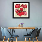 Vintage Poppy Illustration Wall Art
