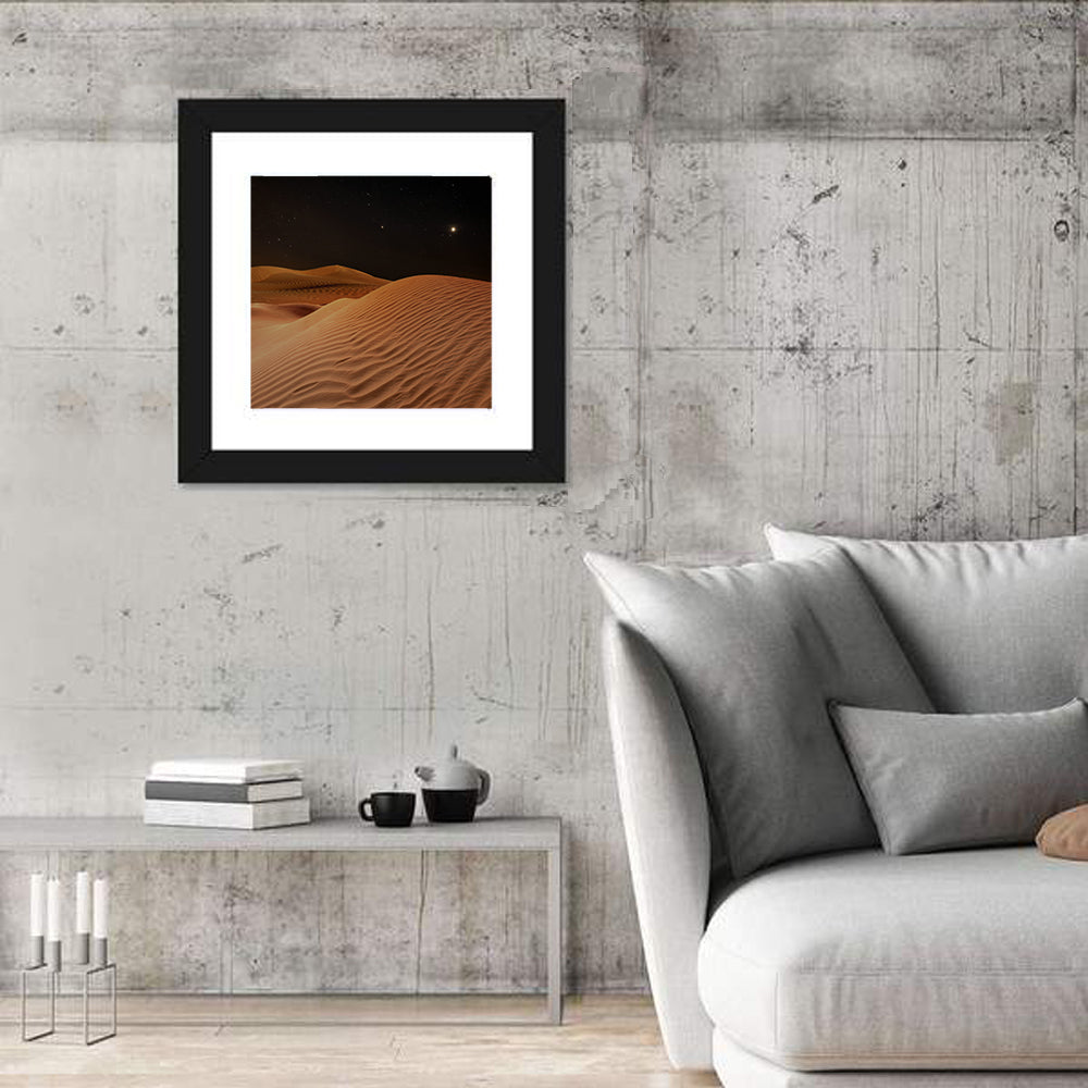 Starry Desert Night Wall Art