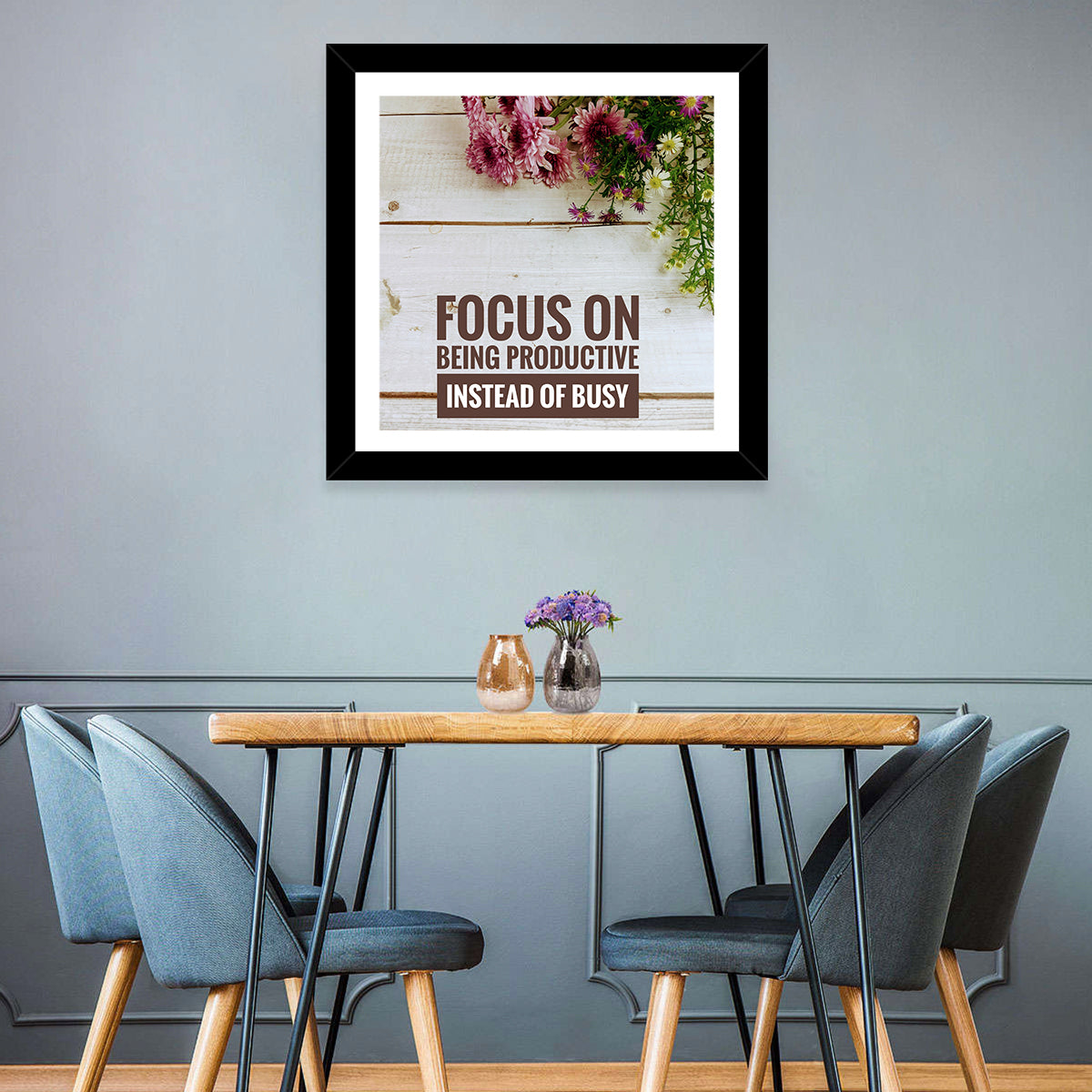 Focus on Being Productive Instead of Busy Wall Art