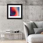 Gradient Wave Vortex Wall Art