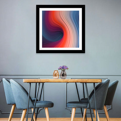 Gradient Wave Vortex Wall Art