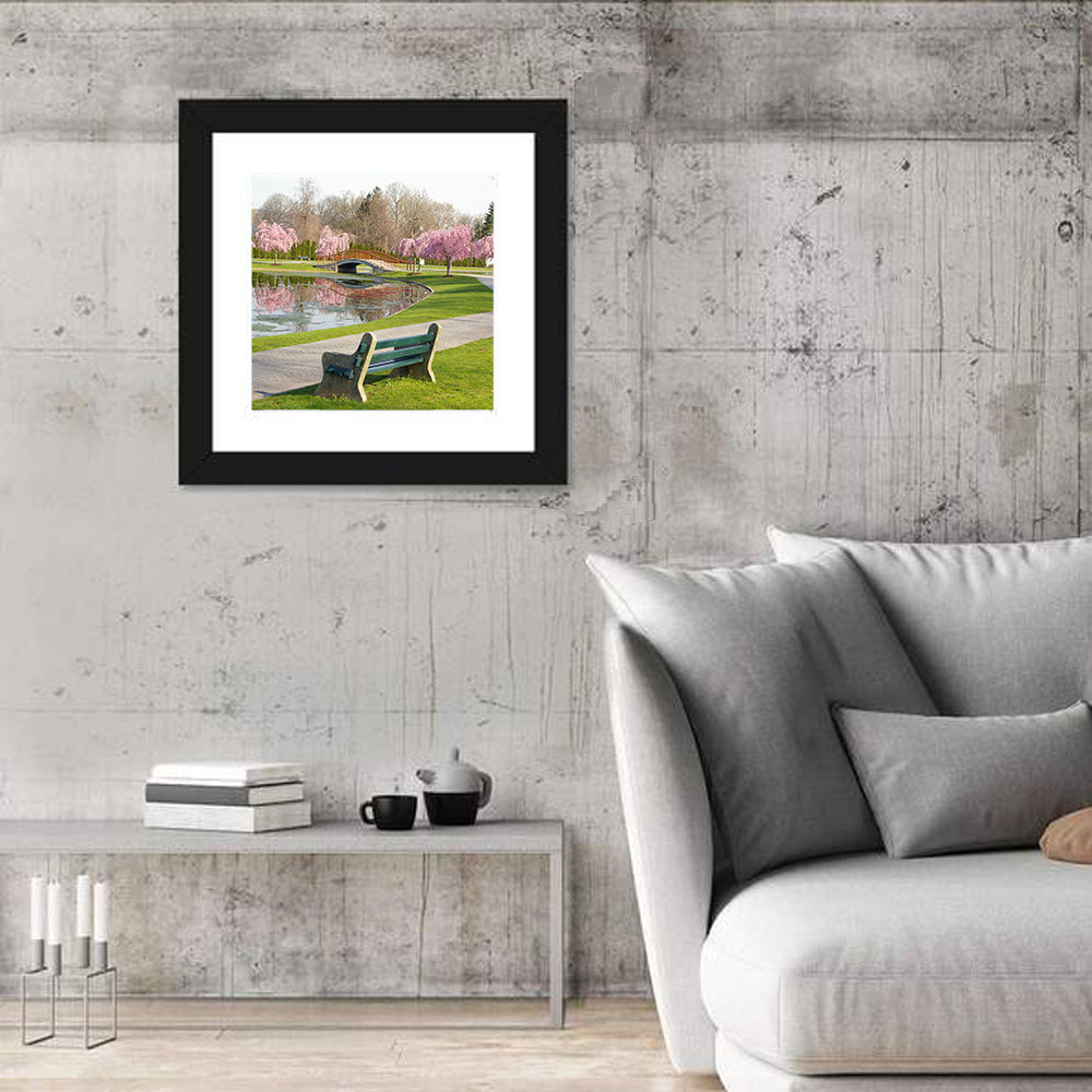 Harrisburg Park Cherry Blossoms Wall Art