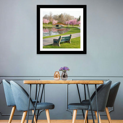 Harrisburg Park Cherry Blossoms Wall Art