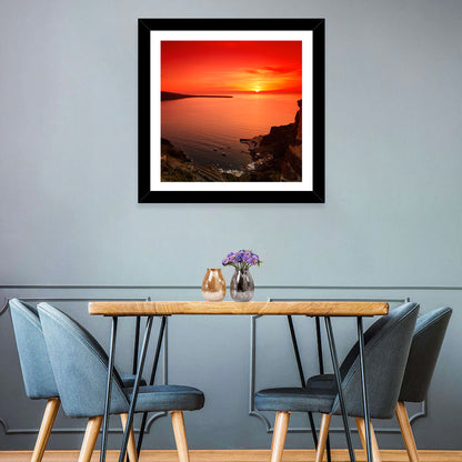 Ammoudi Bay Sunset, Oia Wall Art