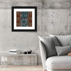 Concentric River Dot Painting Wall Art