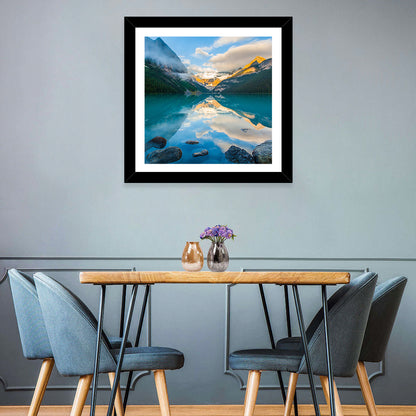 Lake Louise Sunrise Reflection Wall Art