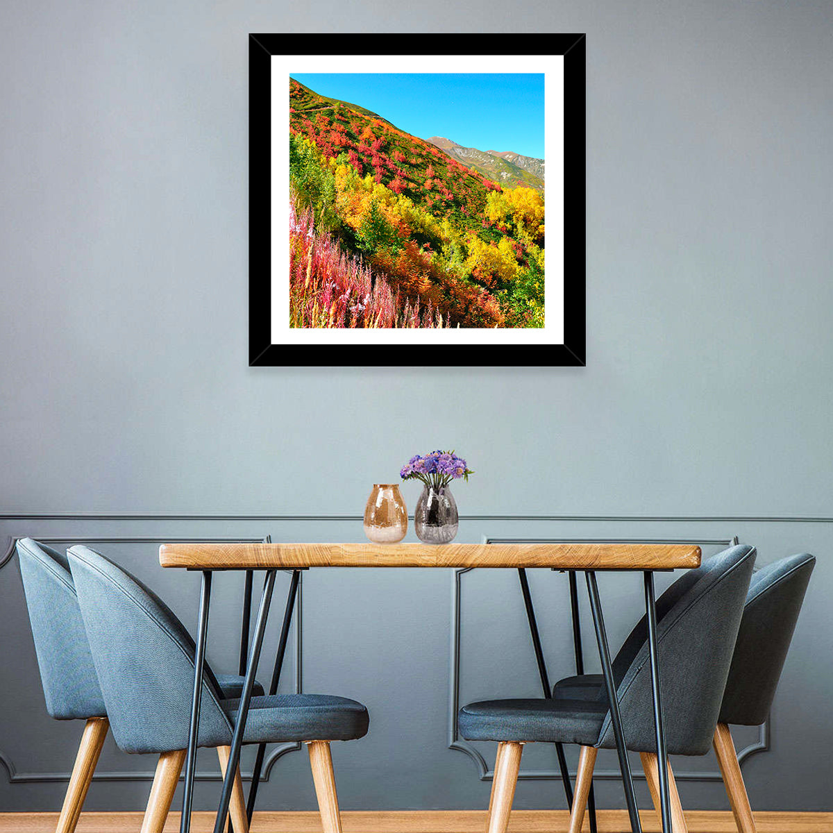 Svaneti Autumn Mountain Landscape Wall Art