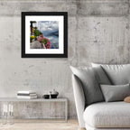 Lake Lugano Floral Walkway Wall Art