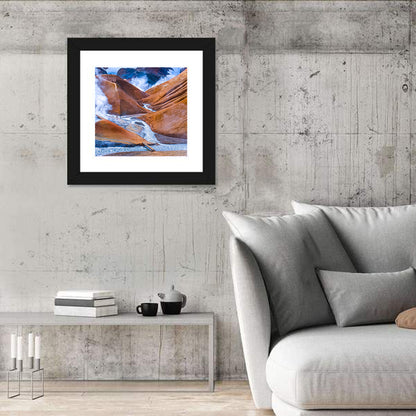 Geothermal Valley with Footbridge Wall Art