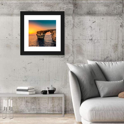 Azure Window Sunset, Dwejra Wall Art