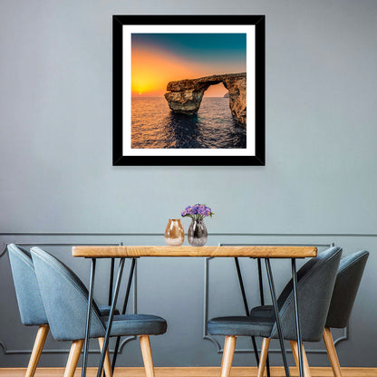 Azure Window Sunset, Dwejra Wall Art