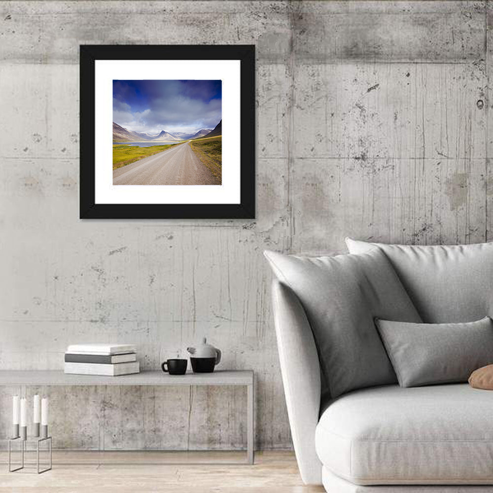 Iceland Gravel Road Landscape Wall Art