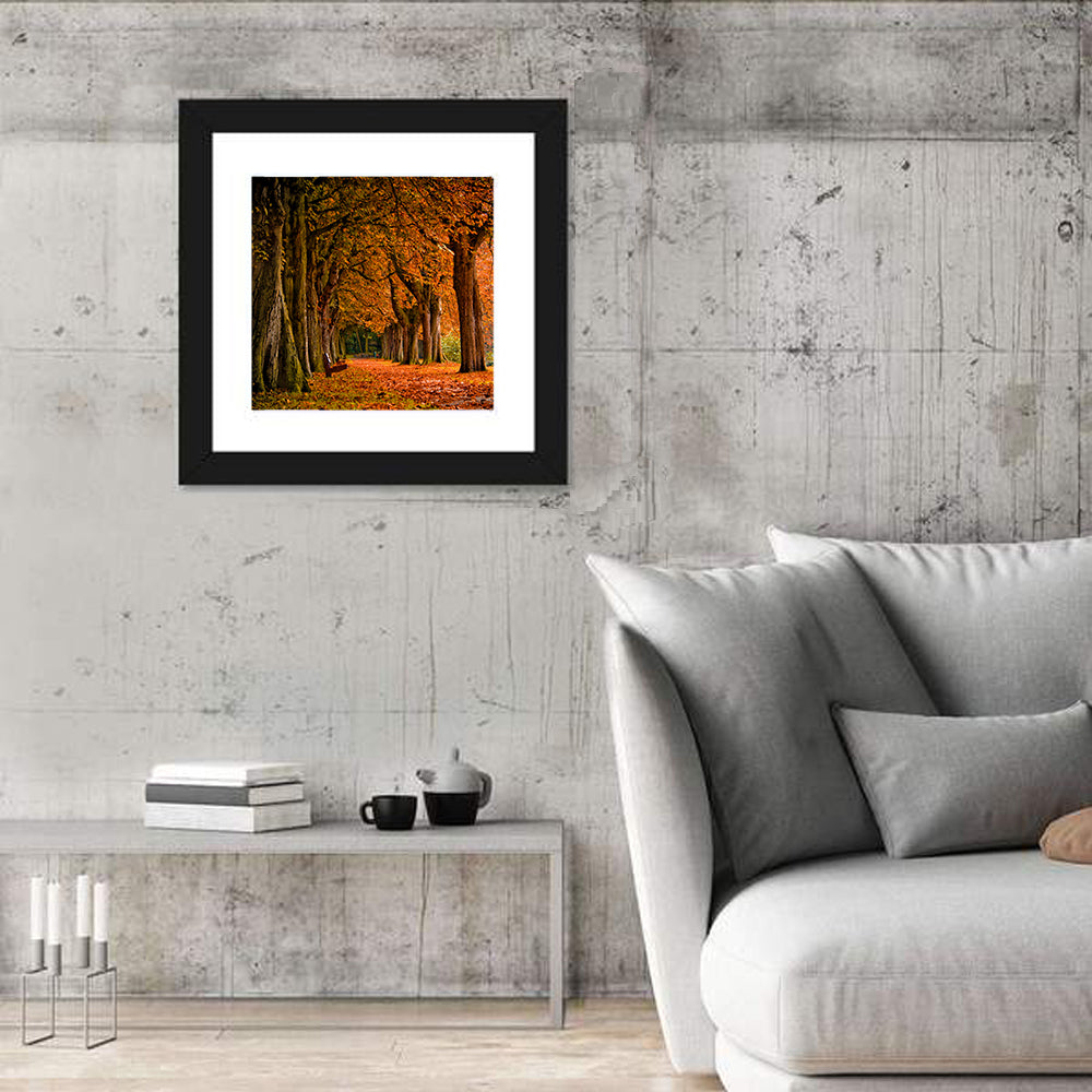 Autumn Forest Pathway Wall Art