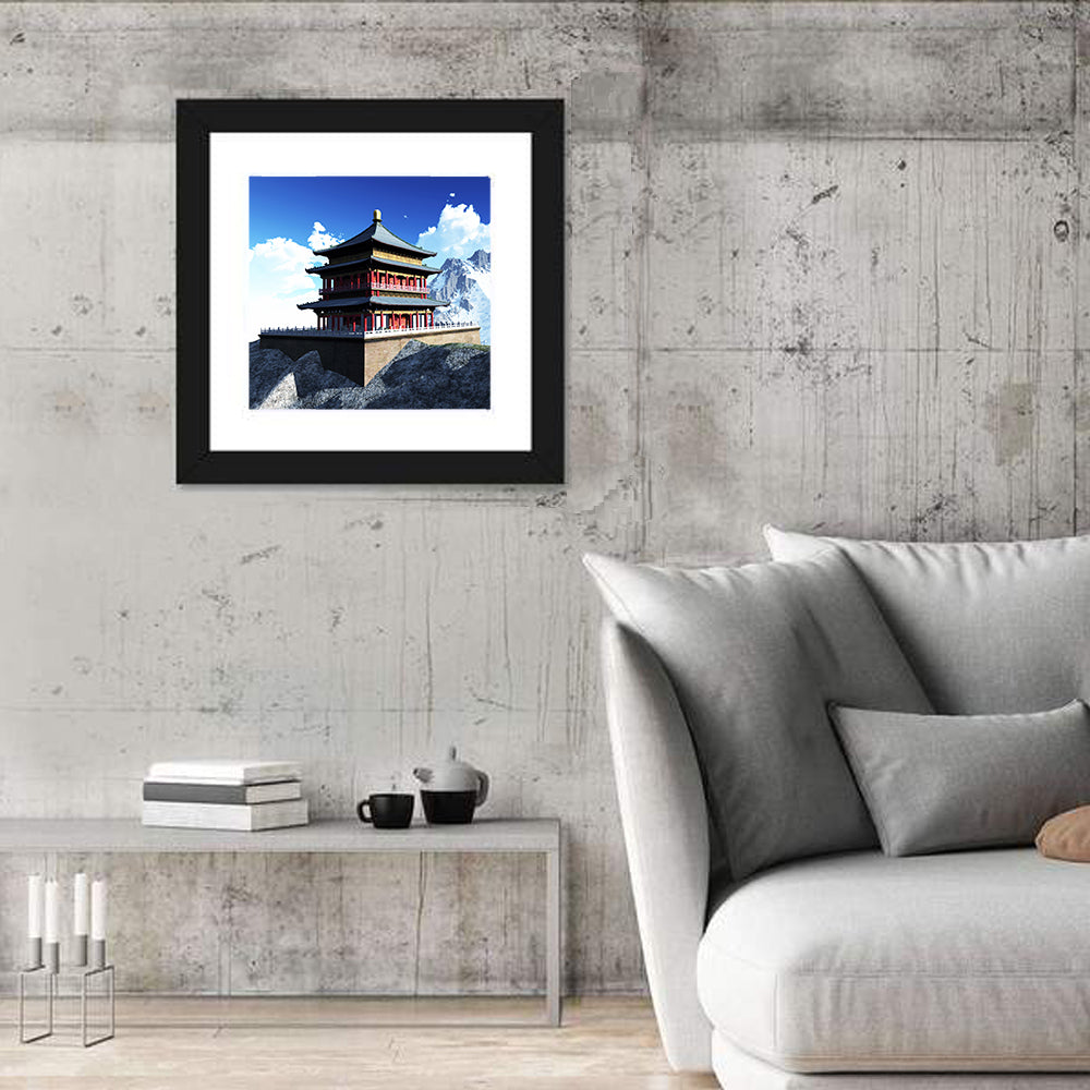 Buddhist Sun Temple Wall Art