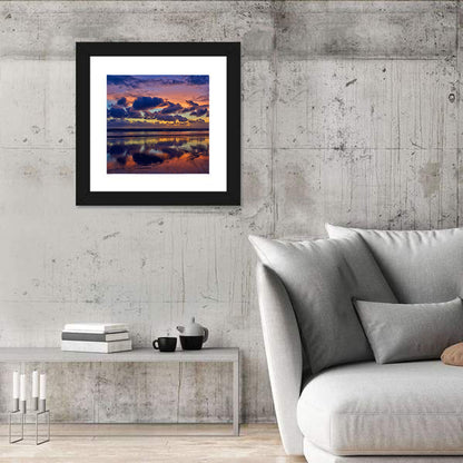 Dusk Beach Reflections Wall Art