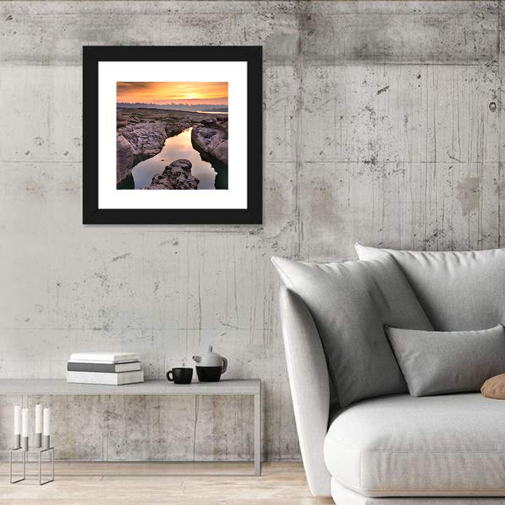 Sam Phan Bok Sunrise River Canyon Wall Art