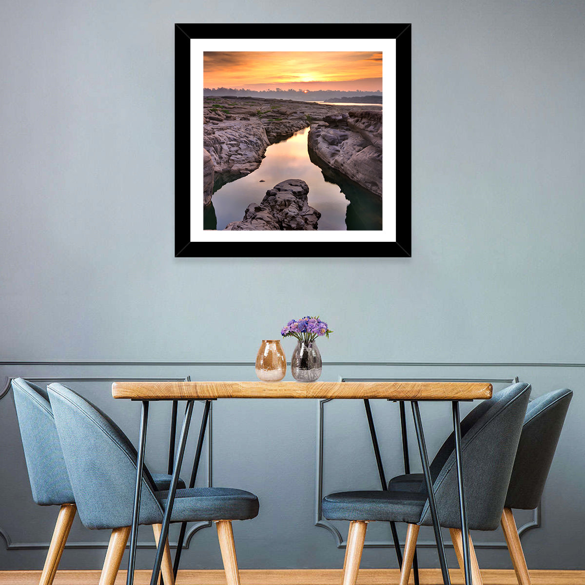 Sam Phan Bok Sunrise River Canyon Wall Art
