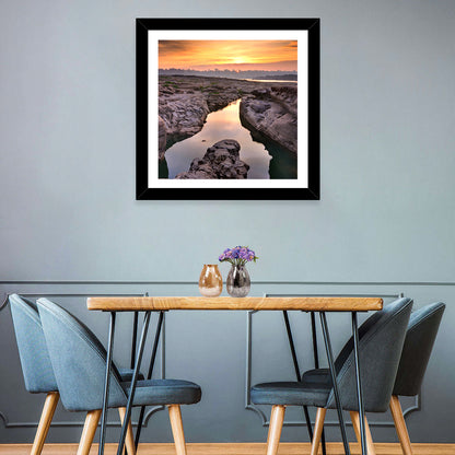 Sam Phan Bok Sunrise River Canyon Wall Art