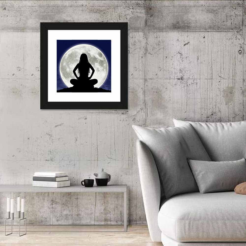 Young Woman Meditating Wall Art