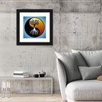 Yin Yang Tree Illustration Wall Art