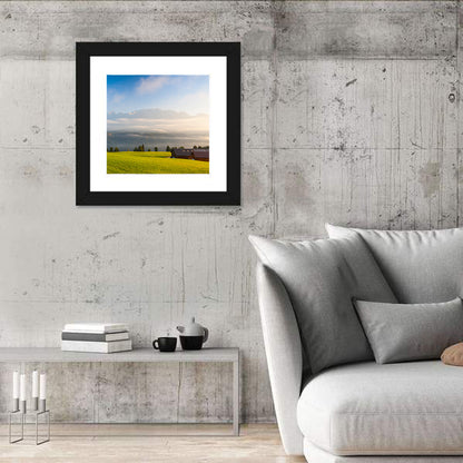 Sunlit Mountain Clouds Wall Art
