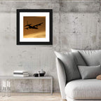 Turboprop Military Transport Silhouette Wall Art