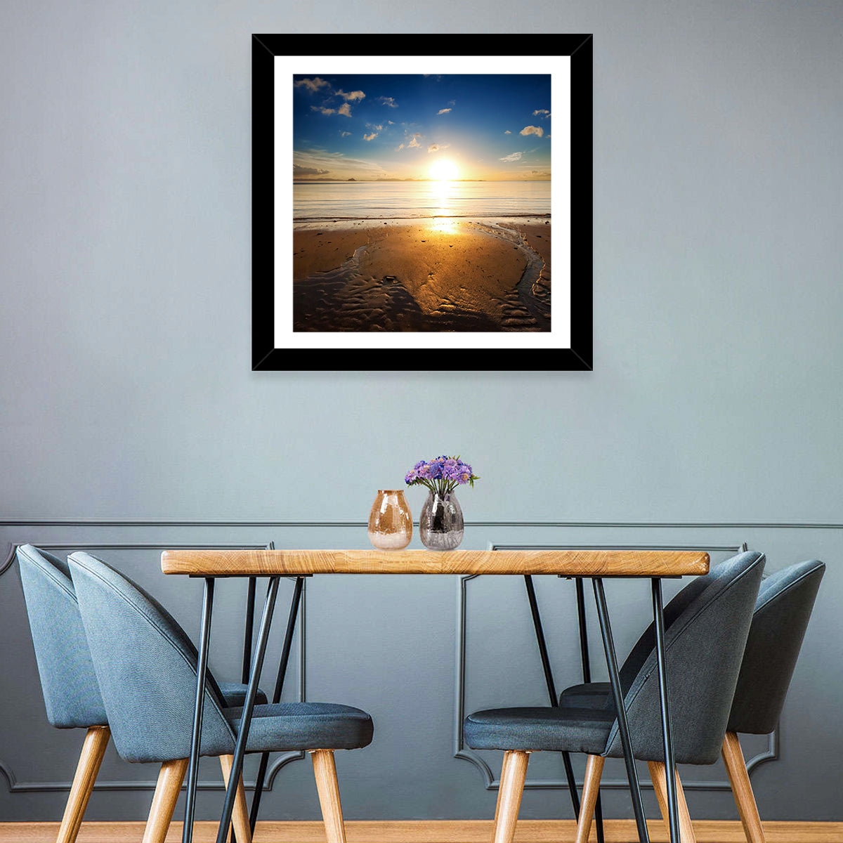 Sunrise Over Rippling Sand Wall Art