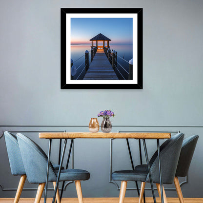 Pamlico Sound Twilight Gazebo Wall Art