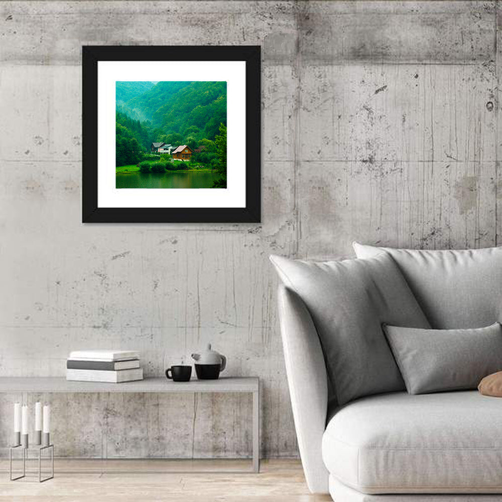 Mist Over Lake Tarnita Wall Art