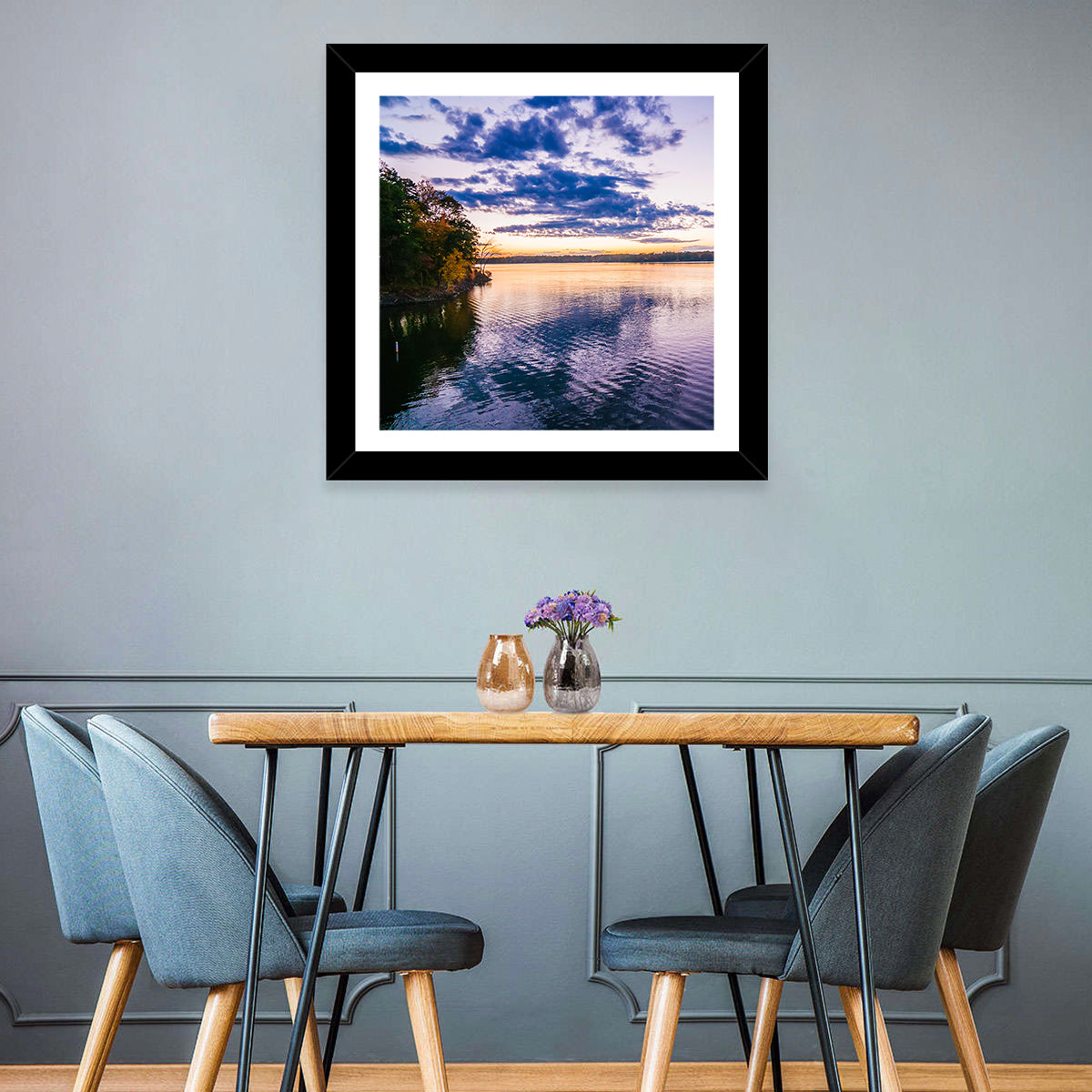 Lake Wylie Sunset Reflection Wall Art