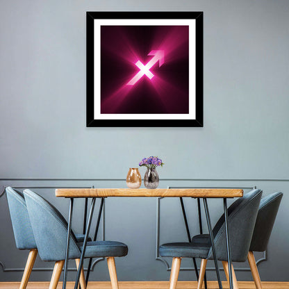 Cosmic Sagittarius Symbol Wall Art