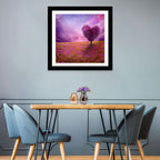 Heart-shaped Tree at Sunset Wall Art