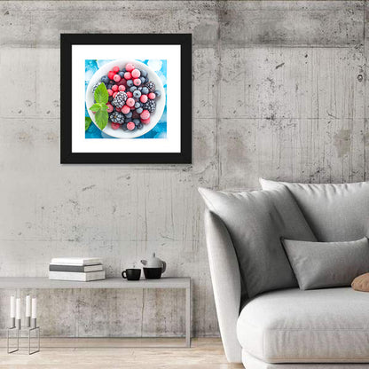 Frozen Berry Bowl Wall Art