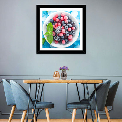 Frozen Berry Bowl Wall Art