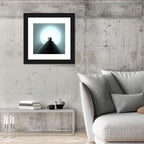 Moonlit Mountain Hut Wall Art