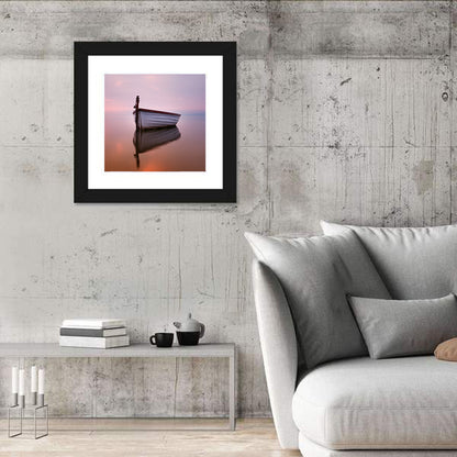 Pastel Boat Reflection Wall Art
