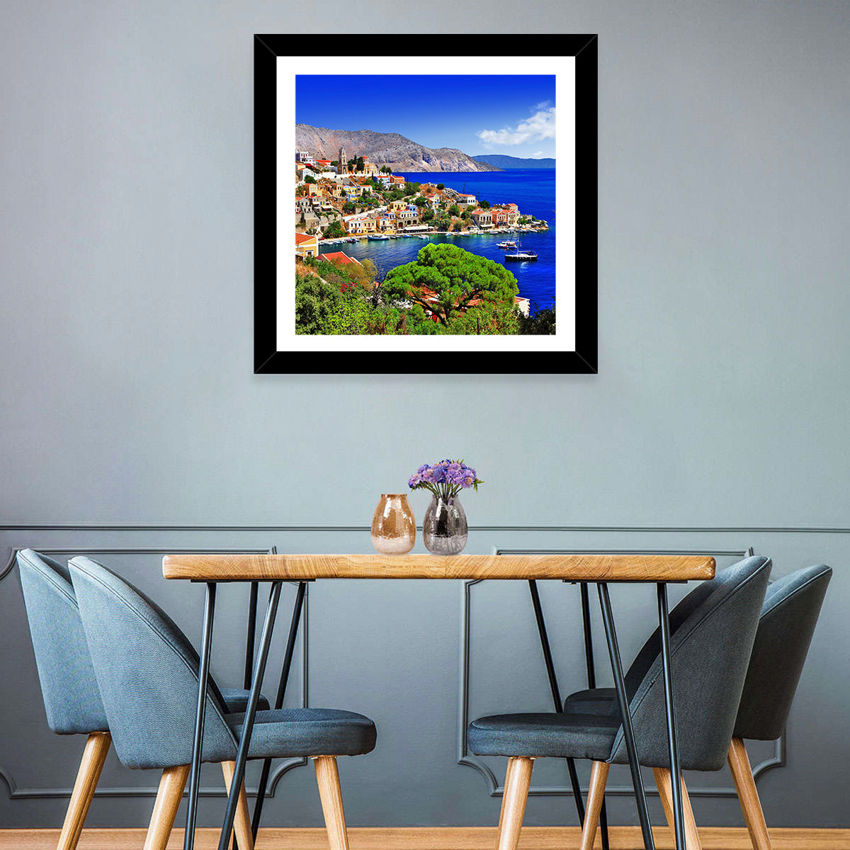 Symi Harbor, Greece Wall Art