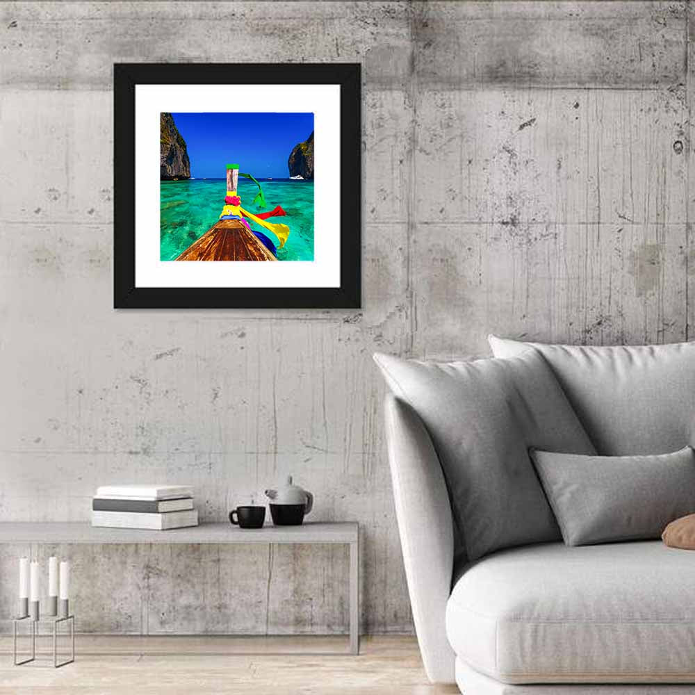 Maya Bay Long-tail Boat Wall Art