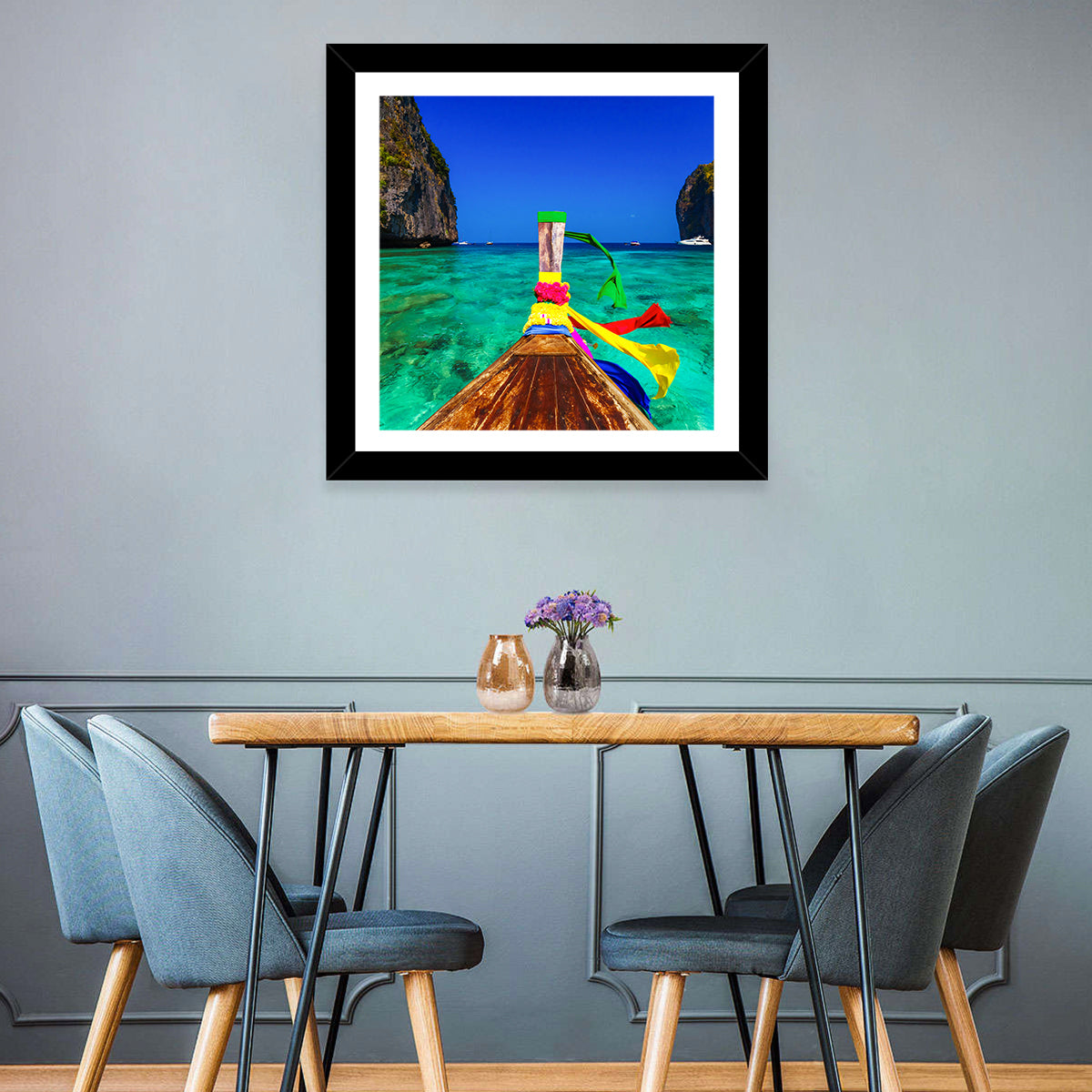 Maya Bay Long-tail Boat Wall Art