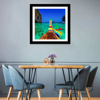 Maya Bay Long-tail Boat Wall Art