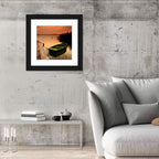 Pier and Rowboat on Lake Balaton Wall Art