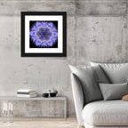 Cornflower Mandala Kaleidoscope Wall Art
