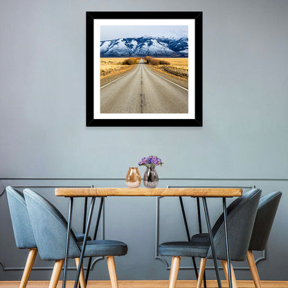 El Calafate Road with Snow Peaks Wall Art