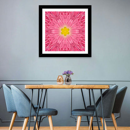 Kaleidoscopic Daisy Mandala Bloom Wall Art
