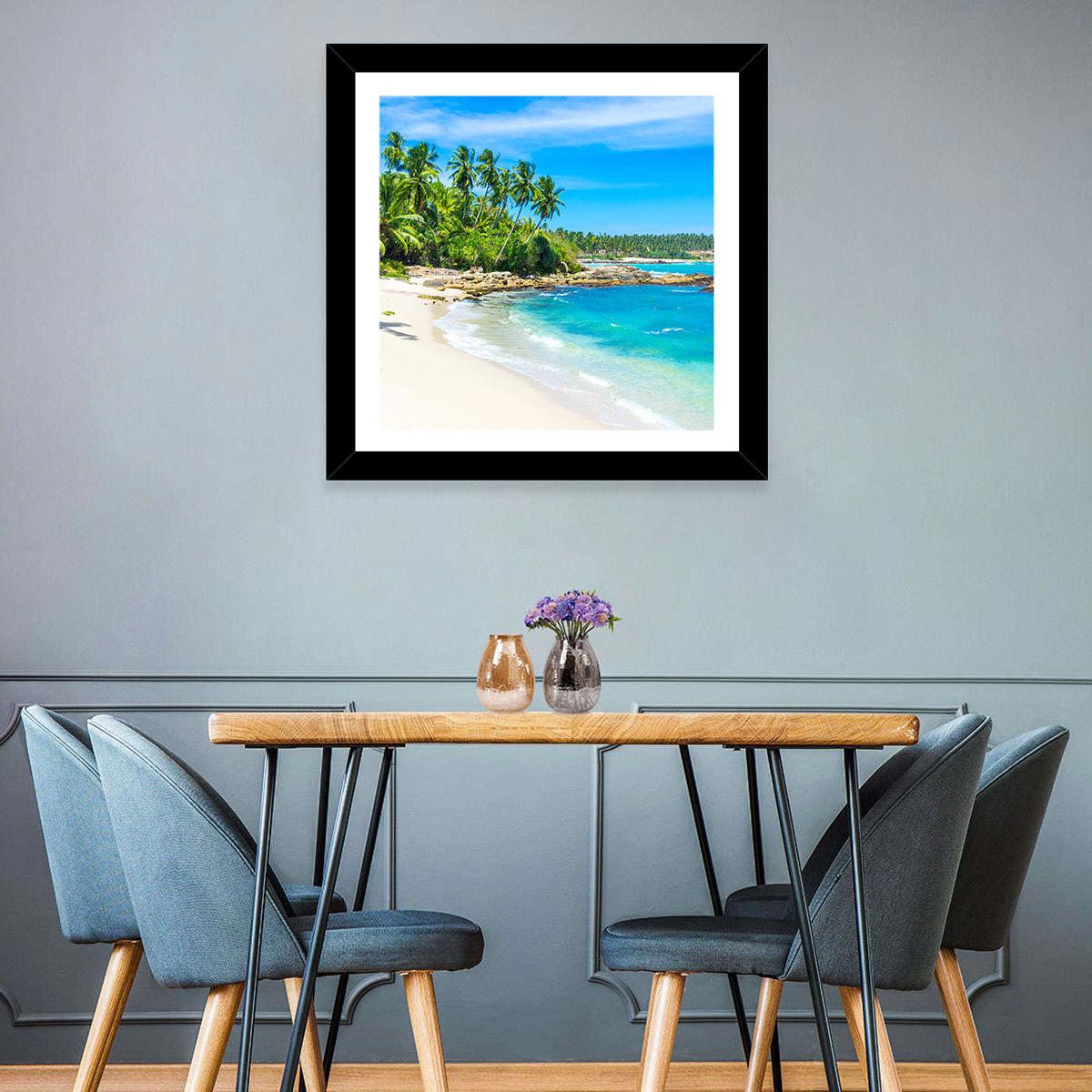 Sri Lanka Tropical Beach Wall Art