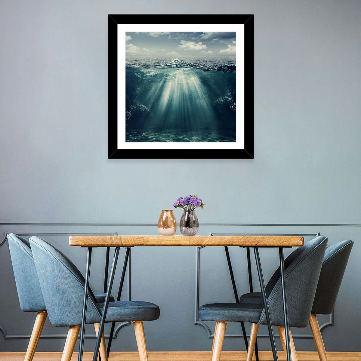 Split-level Underwater Ocean View Wall Art