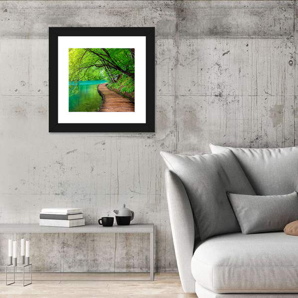 Plitvice Lakes Boardwalk Wall Art