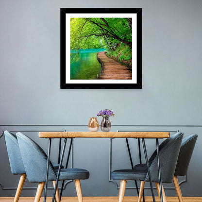 Plitvice Lakes Boardwalk Wall Art