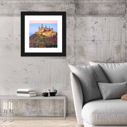 Hohenzollern Castle at Sunset Wall Art